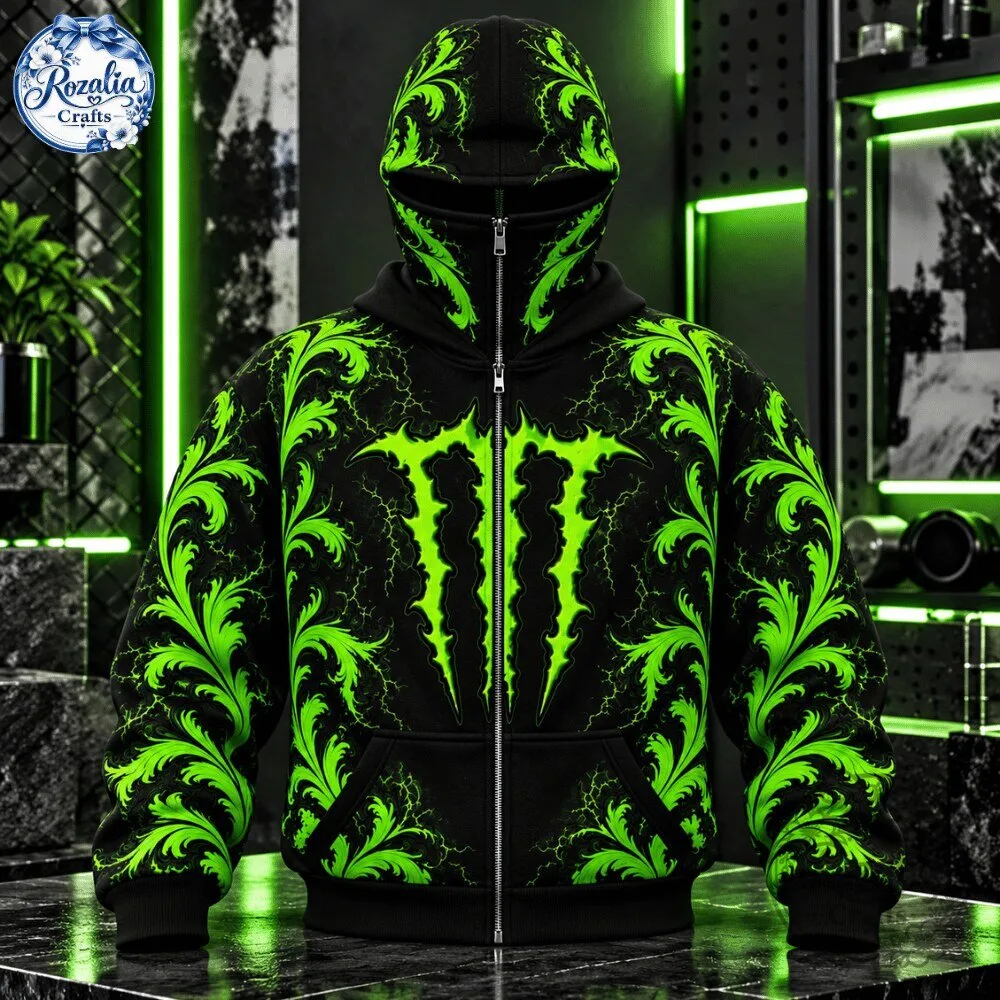Monster Energy All Face Mask Zip Up Hoodie 2026 Special 11 Monster Energy All Face Mask Zip Up Hoodie 2026 Special