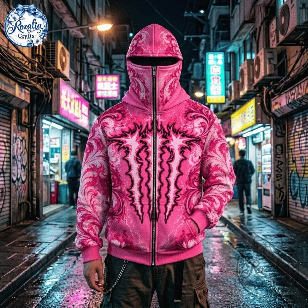 Monster Energy All Face Mask Zip Up Hoodie 2026 Special 16 Monster Energy All Face Mask Zip Up Hoodie 2026 Special