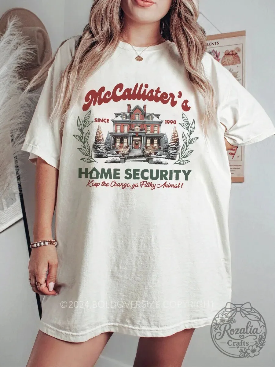 McCallister's Home Security Since 1990 Christmas Movie T-Shirt